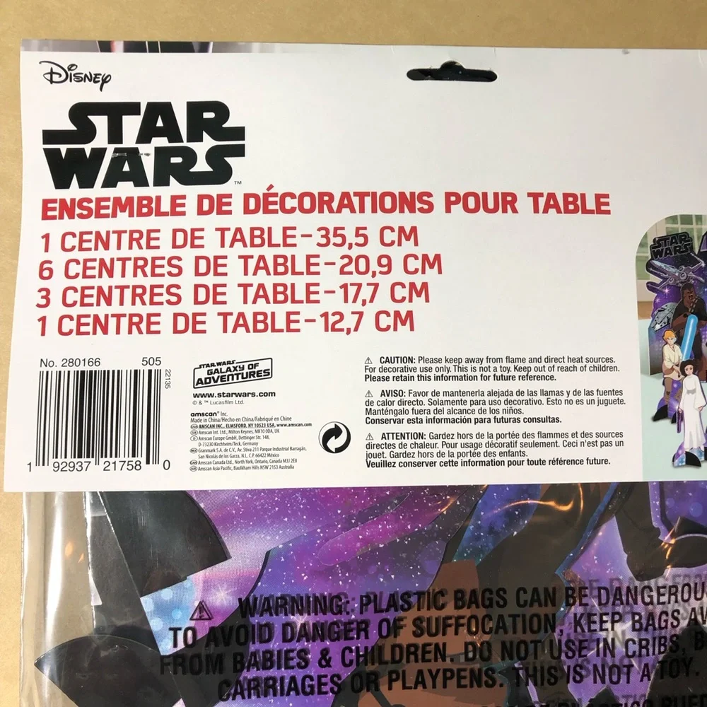 STARWARS TABLE DECORATING KIT DISNEY